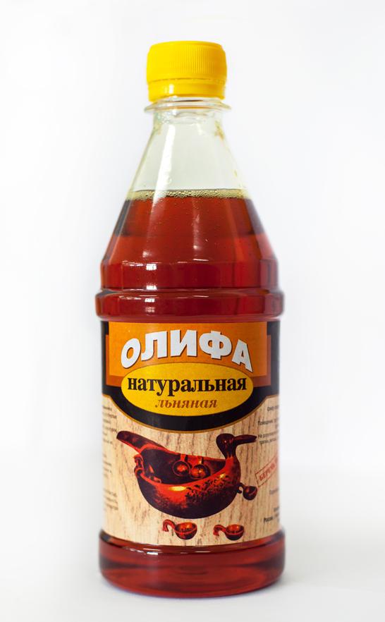 олифа натуральная льняная, масло льняное техническое нерафинированное