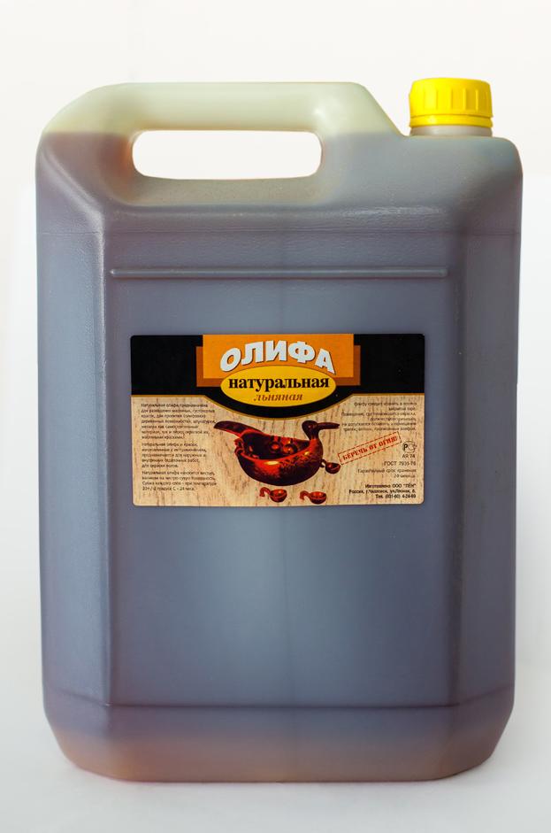 олифа натуральная льняная, масло льняное техническое нерафинированное