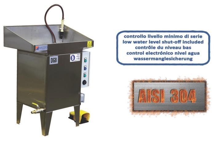 Промыть куски ручной нержавеющей стали